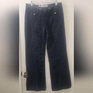 Anthropologie Daughters Of The Lineration Women's Navy Blue Pants, Size 4.